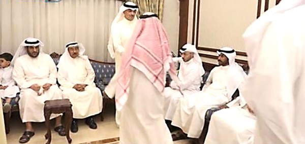 جانب من استقبال محمد المطير