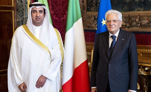 السفير القحطاني يقدم أوراق اعتماده للرئيس الإيطالي سفيراً للكويت لدى إيطاليا: اعتزاز بالغ بالعلاقات التاريخية بين البلدين