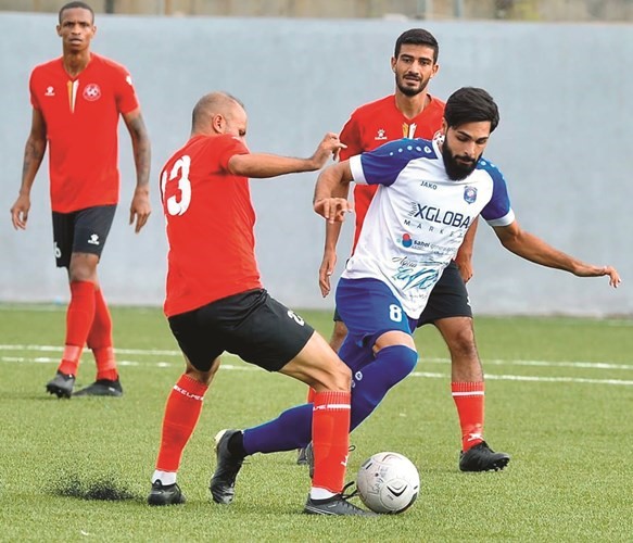 جانب من مباراة الساحل والإخاء