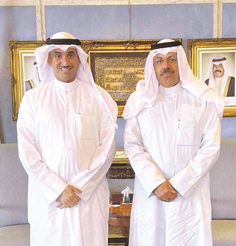 سمو رئيس الوزراء مع خالد العميرة