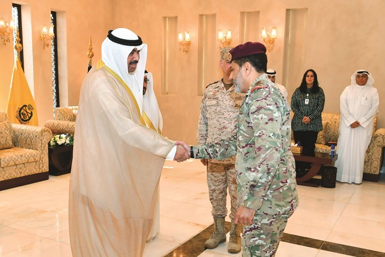 تهنئة للشيخ عبدالله العلي من أحد القيادات العسكرية