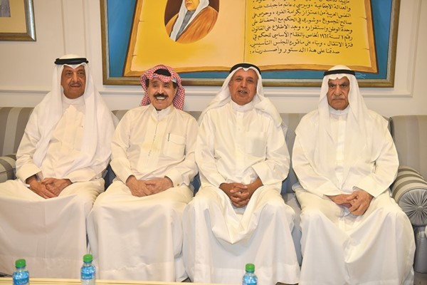 رئيس مجلس الأمة أحمد السعدون وعبدالله الرومي وأحمد الجارالله وعبدالله المشعل