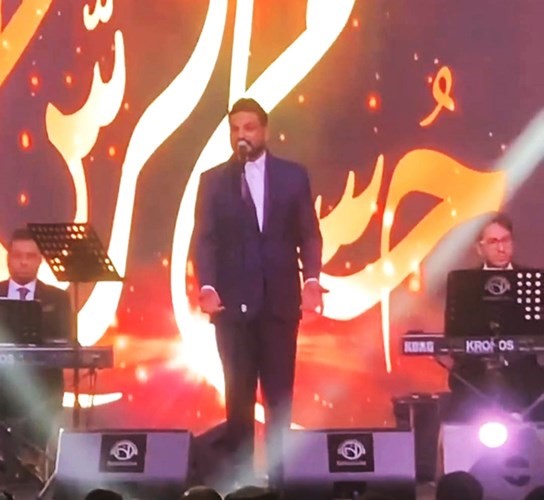 حسام الرسام خلال الحفل