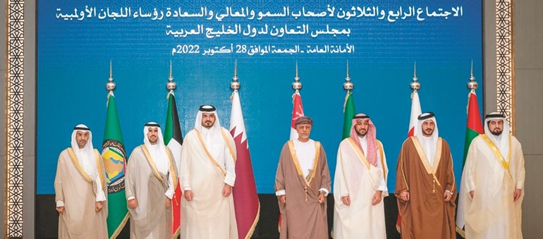 رؤساء اللجان الأولمبية الخليجية في اجتماعهم بالرياض