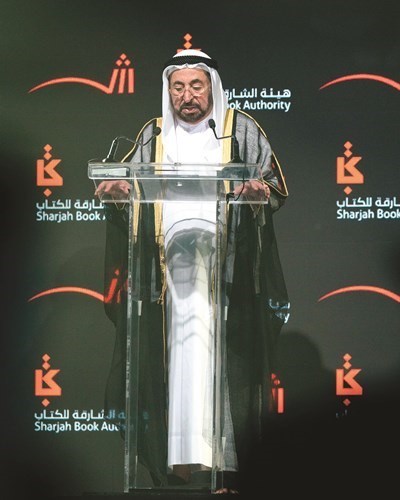 حاكم الشارقة سمو الشيخ د.سلطان القاسمي يلقي كلمة الافتتاح