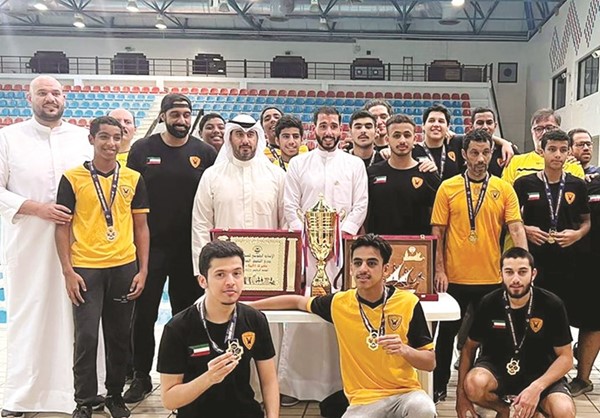القادسية بطلاً لدرع التفوق العام للألعاب المائية
