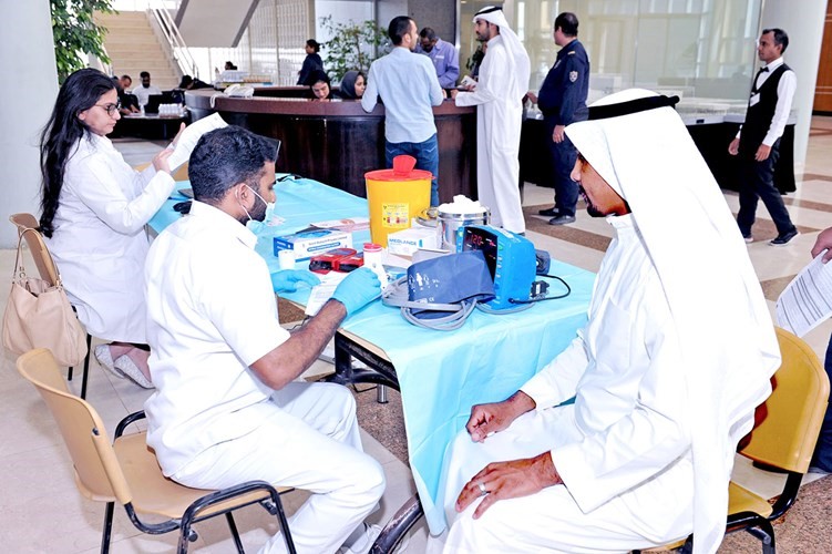 إدارة الأمن والسلامة اختتمت حملة التبرع بالدم