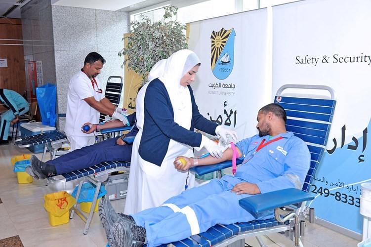 إدارة الأمن والسلامة اختتمت حملة التبرع بالدم