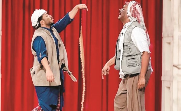 مشاري المجيبل ومبارك المانع في المسرحية
