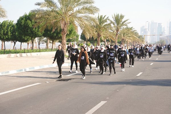 مشاركة نسائية ملحوظة في سباق الوطني للجري