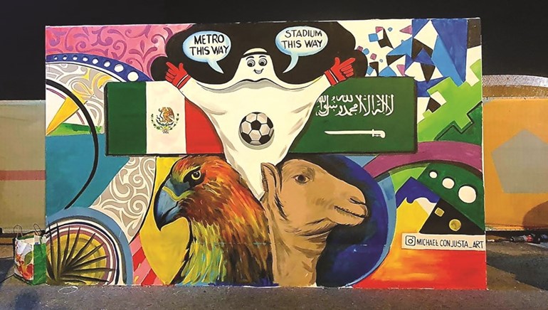انتشار واسع لفنون الغرافيتي واللوحات الجدارية