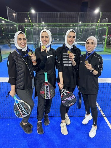 الأنشطة الرياضية بعمادة شؤون الطلبة نظمت بطولة البادل الجامعية الأولى