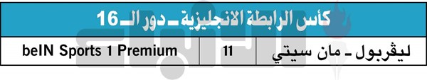قمة كبيرة بين ليفربول ومان سيتي الليلة