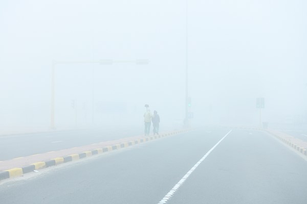 الضباب الكثيف يغطي البلاد صباح اليوم