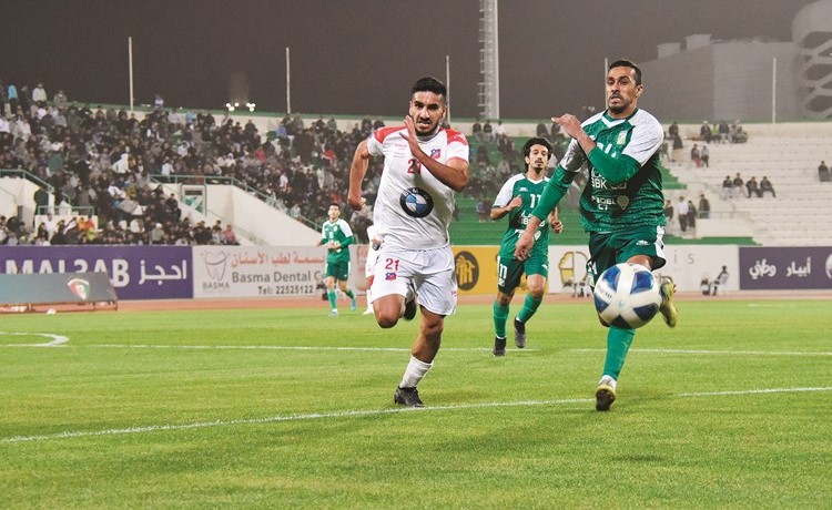 مباراة العربي والكويت 
شهدت إثارة وندية كبيرة (أحمد علي)