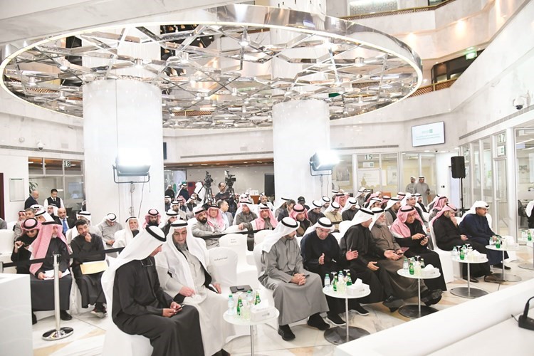 جانب من الحضور خلال الجمعية العامة لبيت التمويل الكويتي بيتك