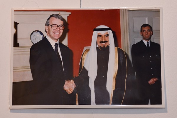  الأمير الراحل الشيخ جابر الأحمد ورئيس الوزراء البريطاني طوني بلير