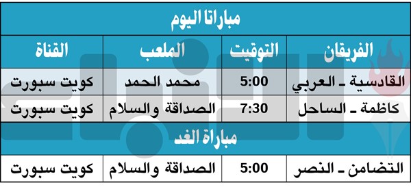 القادسية والعربي.. «منو يخلصها اليوم؟»