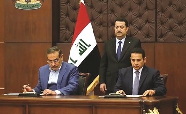 العراق يُعلن توقيع اتفاق أمني مشترك مع إيران