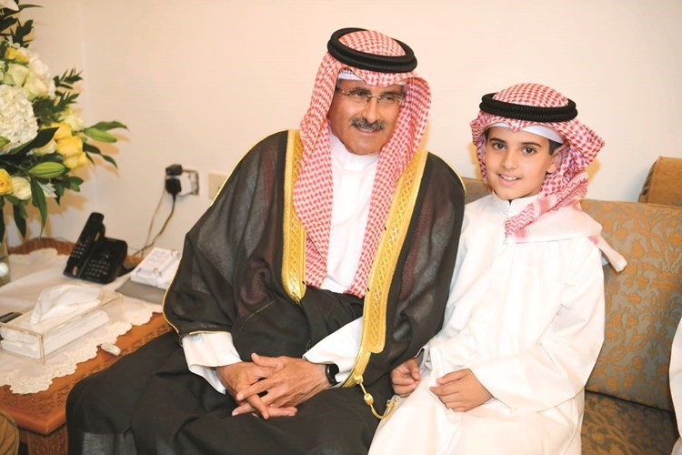 الشيخ مبارك الدعيج الصباح ونجل الشيخ مبارك صباح الدعيج