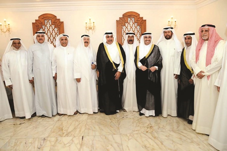 الشيخ حمد جابر العلي وسالم الأذينة يباركان