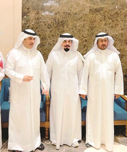 سالم شبيب وحسين بن صامل ومحمد بن سلطان بن حثلين