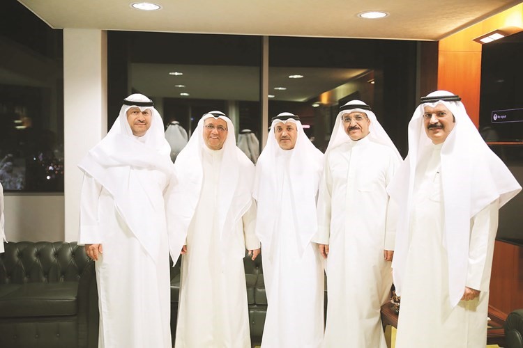 الوزير د.عامر الرطام والمستشار عادل بورسلي ووكيل العدل هاشم القلاف والمستشار ناصر الطفلان وأحمد الناجم