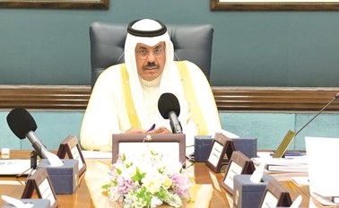 سمو الشيخ أحمد نواف الأحمد الصباح يلقي كلمته خلال الاجتماع الأول للحكومة الجديدة