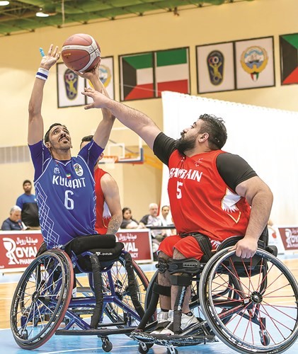 منتخب الكويت يتصدر مجموعته في البطولة العربية لكرة السلة على الكراسي المتحركة
