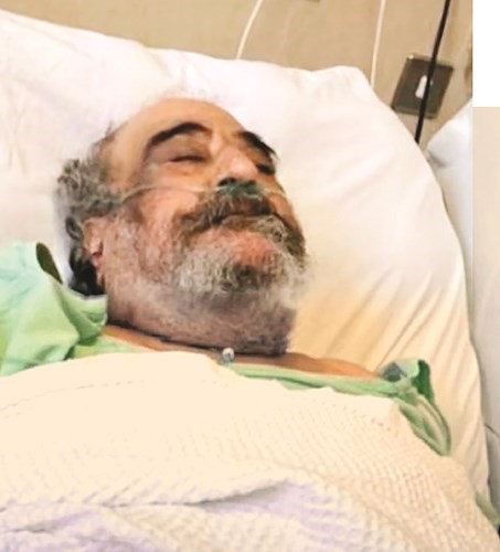أحمد جوهر في العناية المركزة بمستشفى مبارك