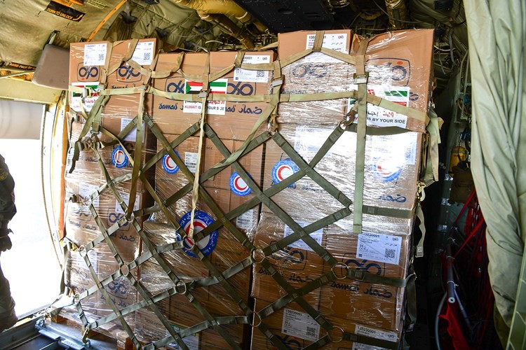 طائرة محملة بالمساعدات الإغاثية إلى السودان الشقيق