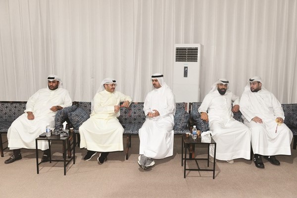 جانب من استقبال مرشح الدائرة الأولى حمد المدلج