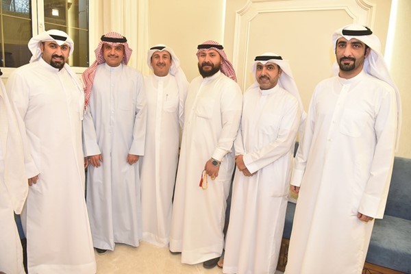 م.فلاح عبدالله السبيعي مستقبلا عددا من مؤيديه