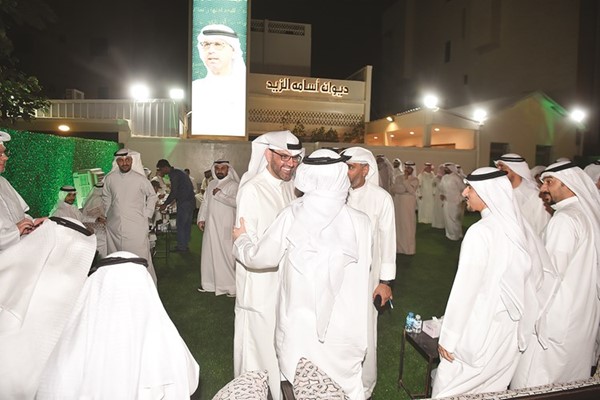 جانب من استقبال الزيد