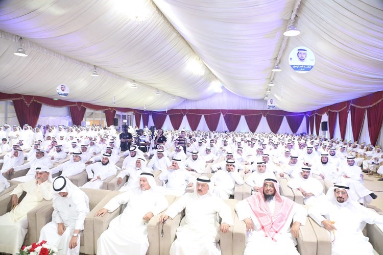 حشد كبير من أبناء الدائرة الأولى في المقر الانتخابي للنائب السابق ومرشح الدائرة مخلد العازمي