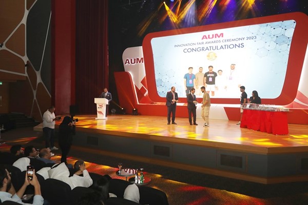 طلاب كلية الهندسة والتكنولوجيا في «AUM» يحصدون المركز الأول في مؤتمر BioSmart 2023