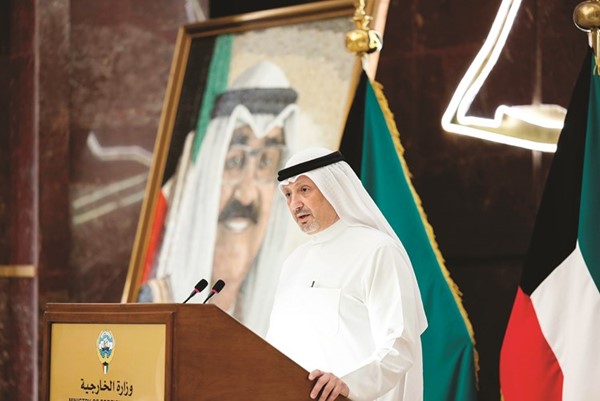 الشيخ سالم العبدالله متحدثا