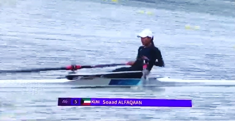 سعاد الفقعان لاعبة التجديف الدولية