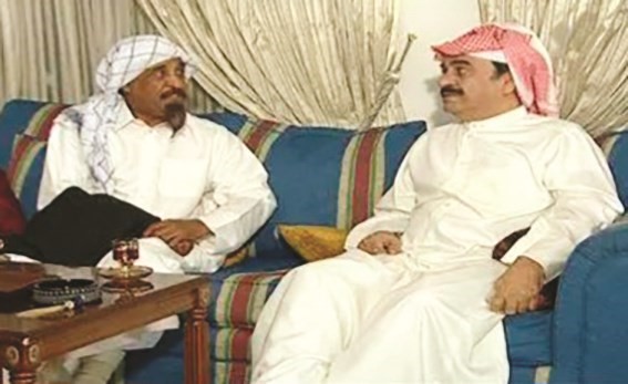 القديران محمد جابر العيدروسي وعبدالحسين عبدالرضا في أحد الأعمال