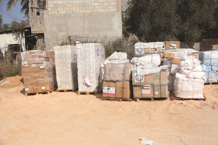 وصول الدفعة الأولى من المساعدات الطبية المقدمة من الهلال الأحمر الكويتي إلى قطاع غزة