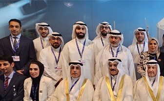 ممثل سمو الأمير وزير الخارجية الشيخ سالم العبدالله ود.جاسم الاستاد والشيخ د.نمر فهد المالك والسفير جمال الغنيم وم.سميرة الكندري وأعضاء وفد وجناح الكويت بالمؤتمر