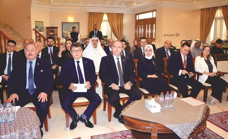 السفير اميل كريموف مع السفراء طوبى نور سونمز وعظمات بيردباي وعظمات قاراغولوف