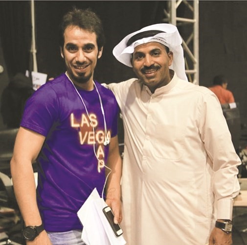 السلطان مع النجم طارق العلي