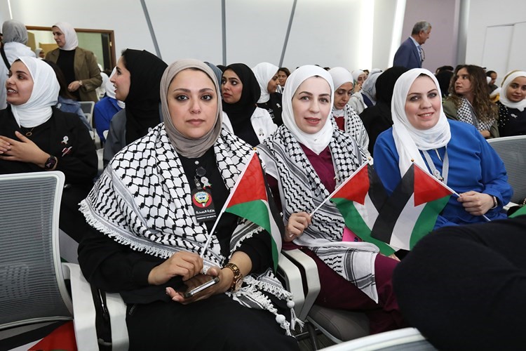 جانب من حضور ندوة غزة كارثة صحية