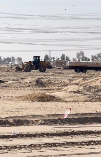 جانب من اعمال البنية التحتية في مدينة جنوب سعد العبدالله