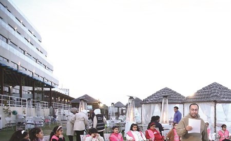 جانب من الفعاليات خلال الرحلة