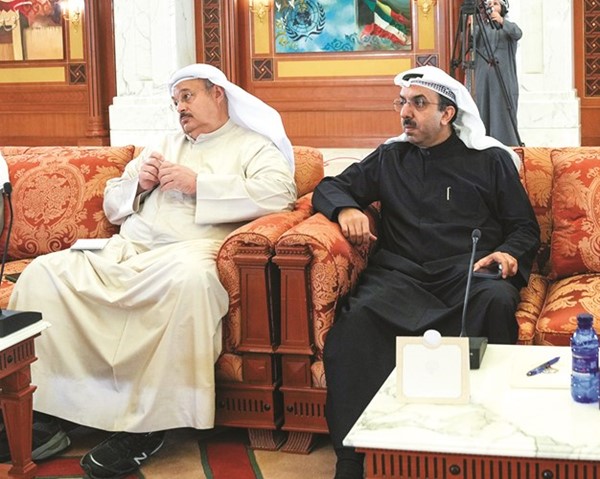 الزميلان خالد هلال المطيري ووليد الجاسم