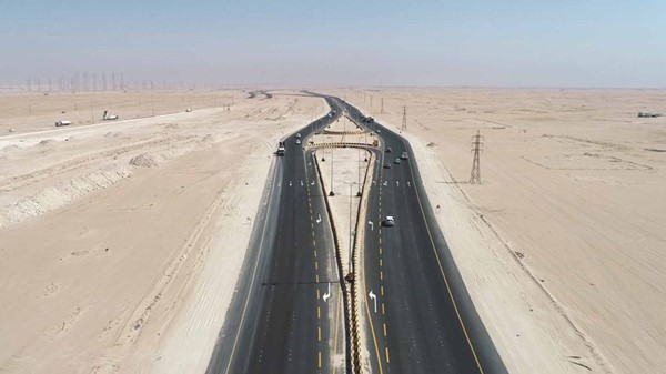 صورة أرشيفية للأعمال في طريق العبدلي السريع