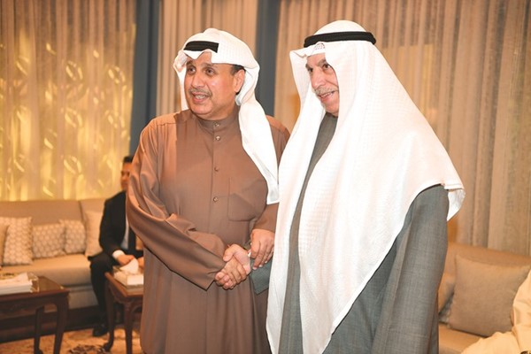 الشيخ حمد جابر العلي مرحبا بفيصل الشايع