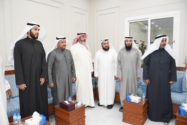 جانب آخر من الحضور خلال الاستقبال